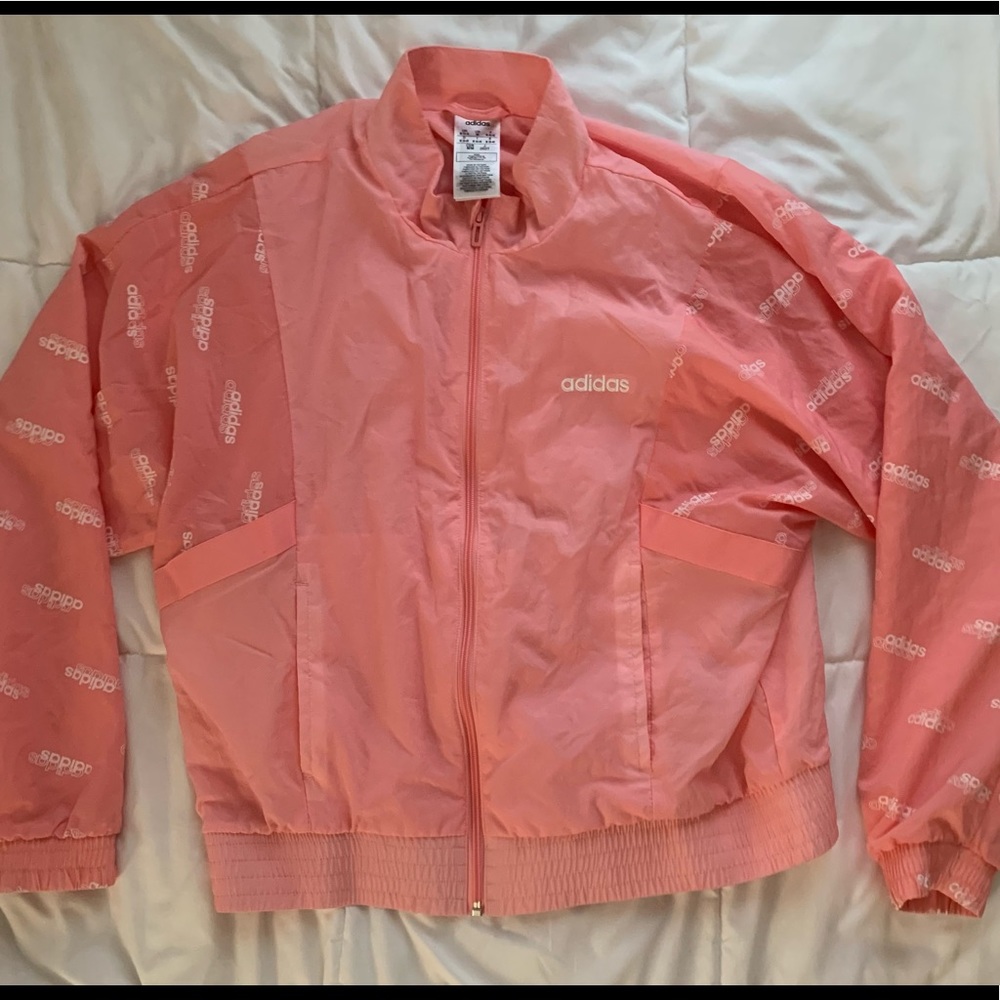 Adidas Pink Windbreaker